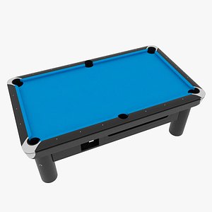 Pool Table Brunswick Blue Empty