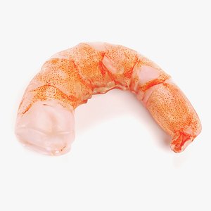 shrimp cooked pbr 3D model