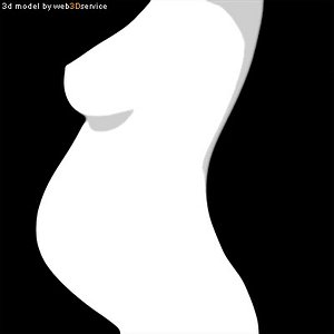 pregnant female 3d model