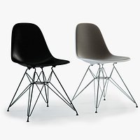 Photoreal Eames Plastic Side Chairs (DSR)