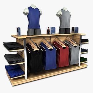 clothing mens running shirts 3d obj