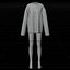 고딕 3D 의상 세트 - 그래픽 스웨터, 피쉬넷 레깅스, 허벅지까지 올라오는 스타킹, 그런지 의상