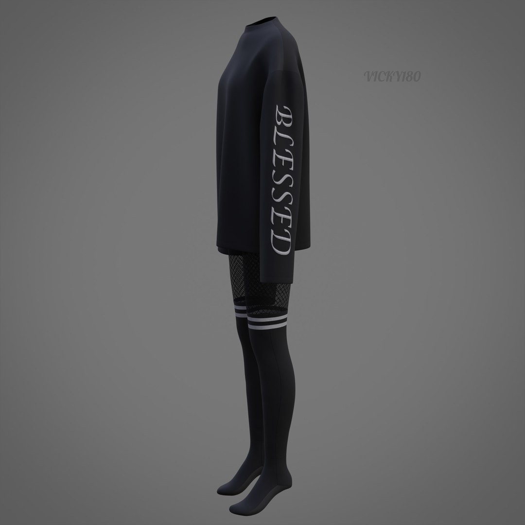 3D Gothic 3D Clothing Set - Graphic Sweater Fishnet Leggings Thigh-High Stockings Grunge Outfit https://p.turbosquid.com/ts-thumb/os/gWYTkO/rz/shirt0016/jpg/1745938512/1920x1080/fit_q87/2a6a235bccccce12b89df9cafc71e67279e6ae21/shirt0016.jpg