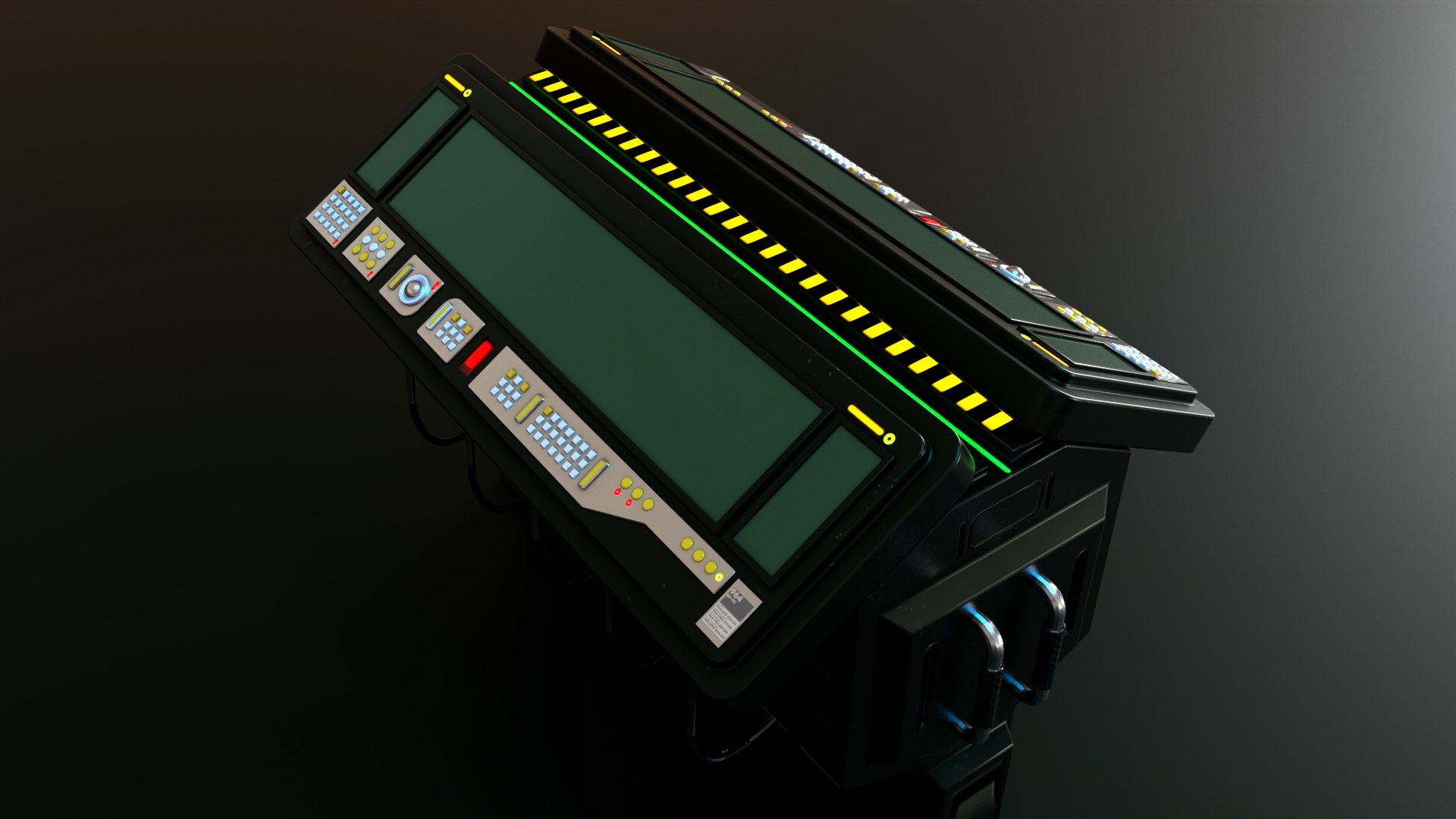 3D Sci Fi Computer Terminal Command Bridge - TurboSquid 2001832