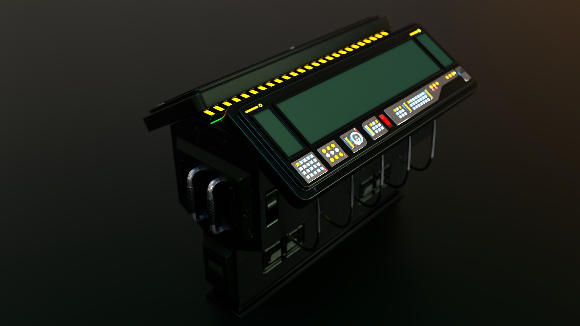 3D Sci Fi Computer Terminal Command Bridge - TurboSquid 2001832