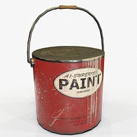 Paint Can Vintage Game Ready PBR Textures