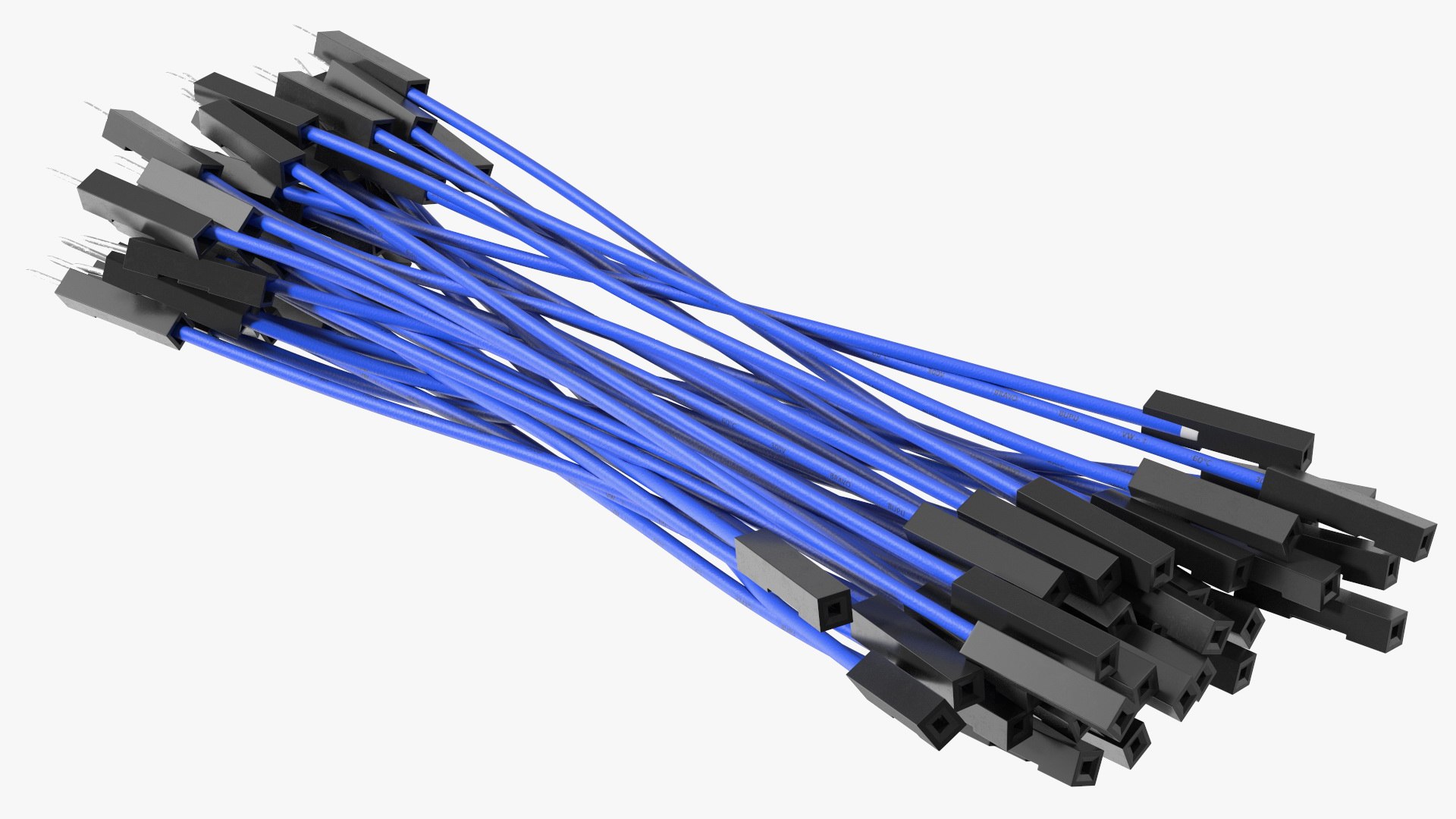 Jumper Wires Blue 3D model - TurboSquid 1908063