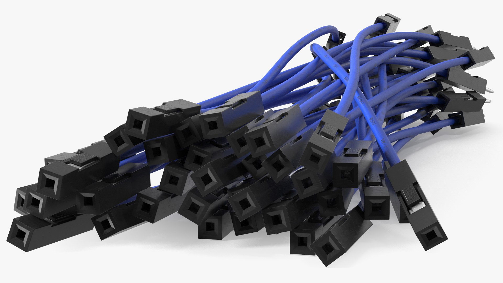Jumper Wires Blue 3D model - TurboSquid 1908063