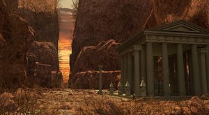 temple greek 3D model