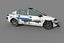 Voiture de police détruite