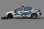 Voiture de police détruite
