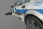 Voiture de police détruite