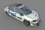 Voiture de police détruite