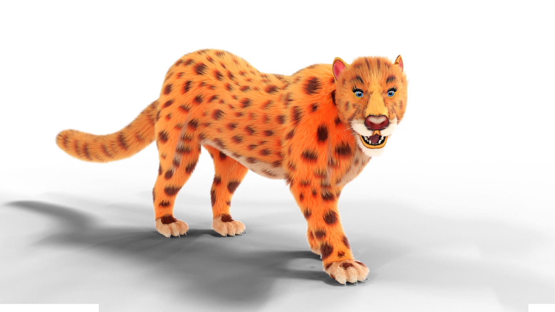 Fur Female Leopard Rigged Model - TurboSquid 1725295