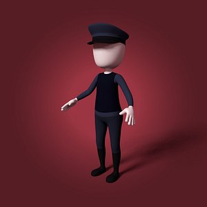 Stickman 1 T-Pose 3D Model $29 - .3ds .fbx .max .obj .usdz .c4d