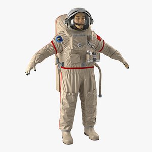 Chinese Astronaut Wearing Space Suit Haiying 3D Model