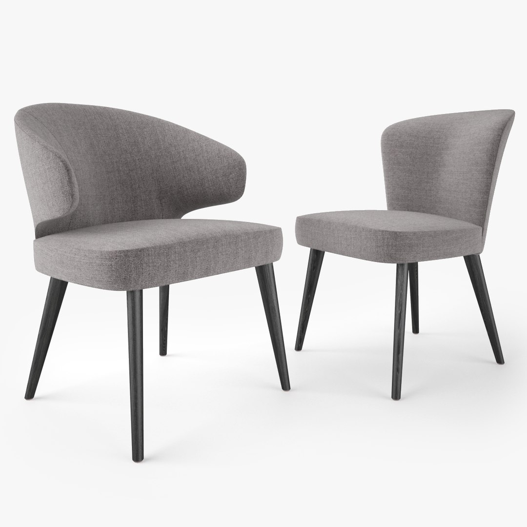 Minotti Aston Dining Chair Model - TurboSquid 1521790