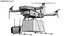 Detailed Delivery Drone White