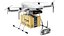 Detailed Delivery Drone White