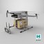 Detailed Delivery Drone White