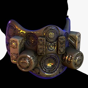 High quality gas mask 3D