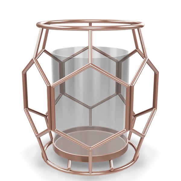 3D Geometric Candle Holder 13 model