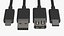 USB Plugs v1 3D model