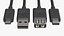 USB Plugs v1 3D model