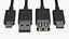 USB Plugs v1 3D model
