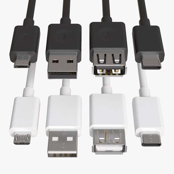 Plugues USB v1 Modelo 3D - TurboSquid 2264804