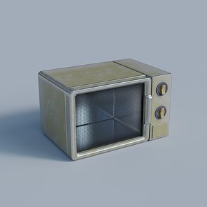 3D model Microwave 3d scene cinema 4d fbx