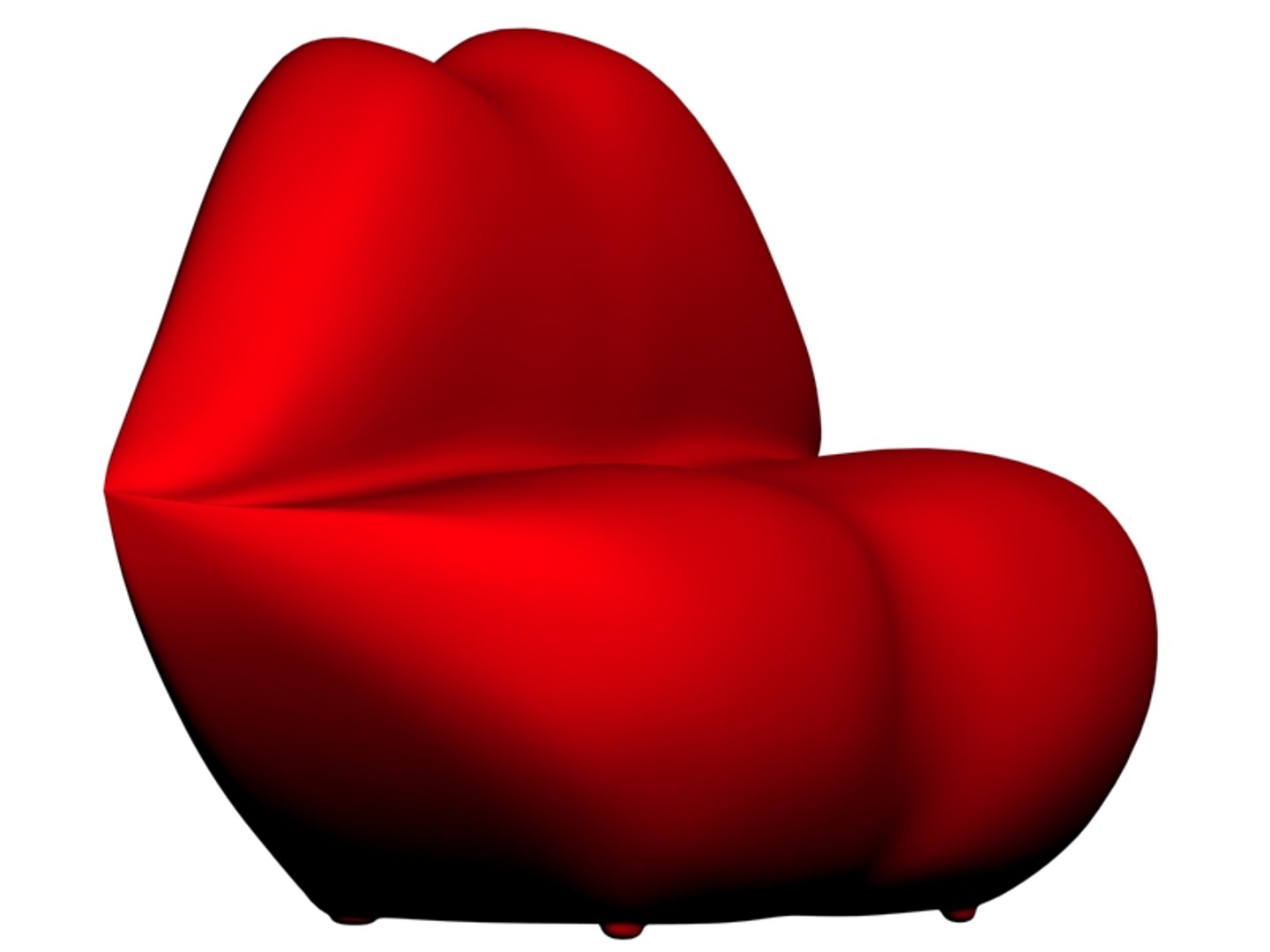 Couch Lips 3d 3ds