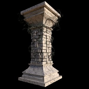 Column with ivy