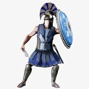 3D ATHENIAN COMANDER D model