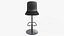 Hoker barowy Hal, czarny - nowoczesny hoker PBR
