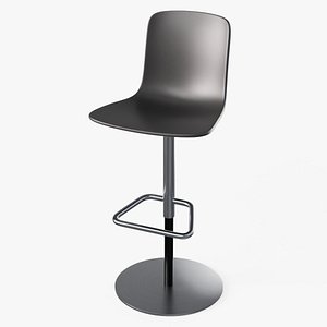 Hal Barstool Black - Modern PBR Stool 3D model
