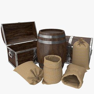 Wooden and Sacks Collection 1
