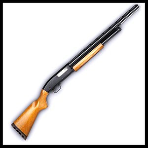 remington 870 3d model