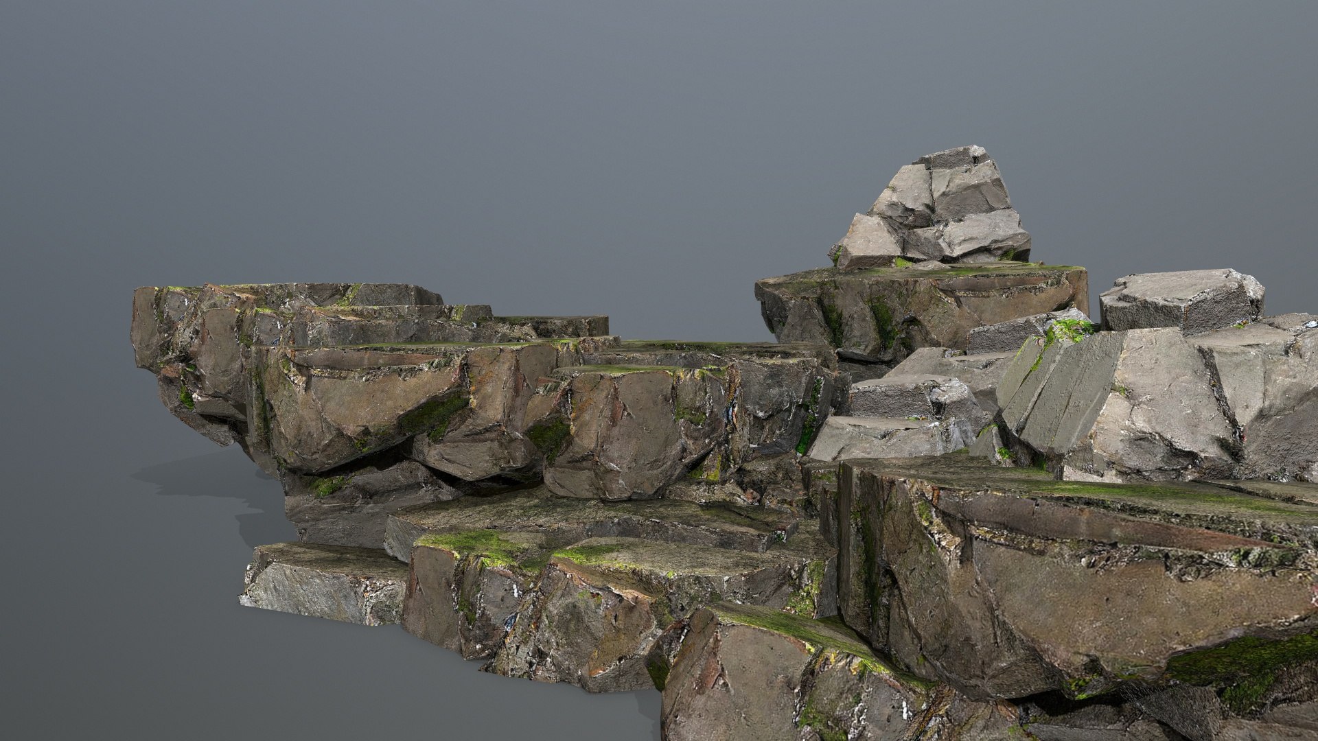 3D Cliff Rocks Model - TurboSquid 2268887