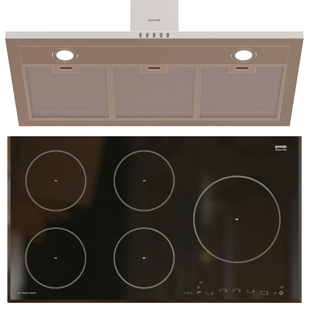 Set Gorenje Microwave Oven 3D Model TurboSquid 1696659