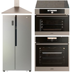 set gorenje microwave oven 3D model