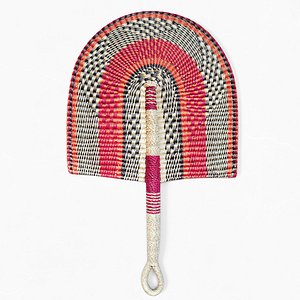 3D African Handwoven Fan 35