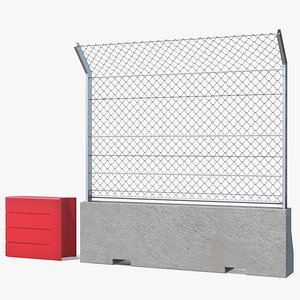 Pit Wall Barrier Roadblock