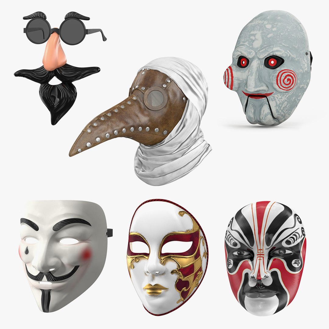 Face Masks Collection 3 3D model preview