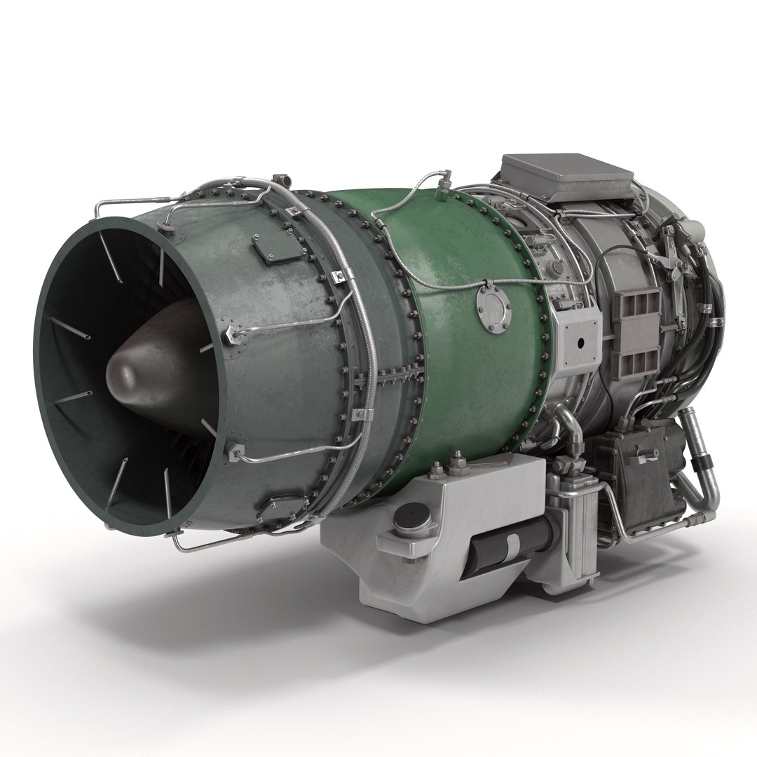 Turbojet Engine General Electric J85 3D model preview