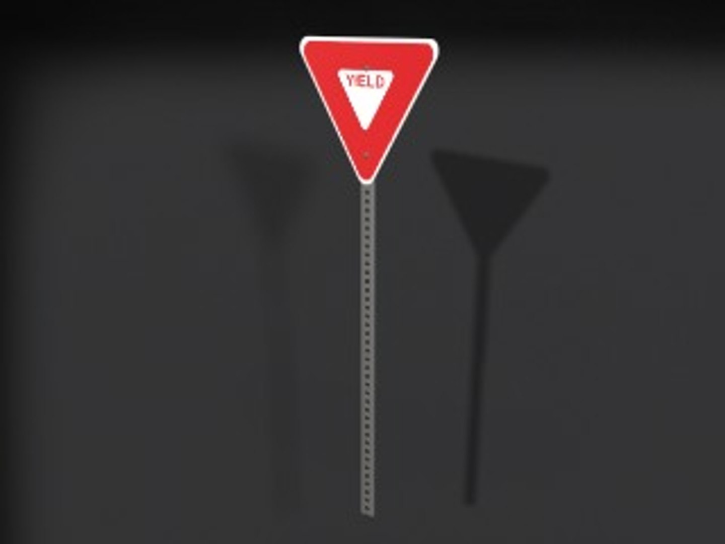 Yield Sign 3d Max