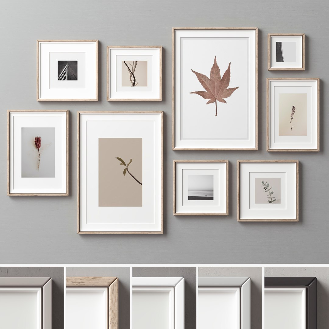 3D Frame Picture Set - TurboSquid 1687404