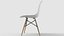 Sedia laterale in plastica Eames DSW bianca