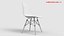 Sedia laterale in plastica Eames DSW bianca