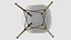 Sedia laterale in plastica Eames DSW bianca